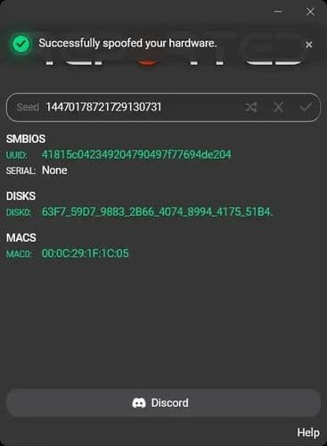 REPORTED SPOOFER — HWID Spoofer